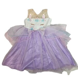 Ai Meng Baby Unicorn Tulle Layered Tutu Dress Size 10 years 140 cm